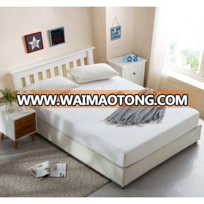 Waterproof Solid Color Terry Cloth Mattress Protector for Bed